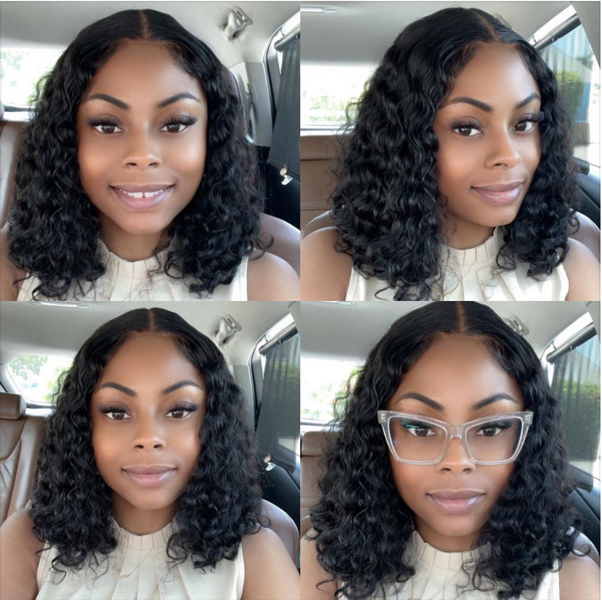 12” Water Wave Bob Wig